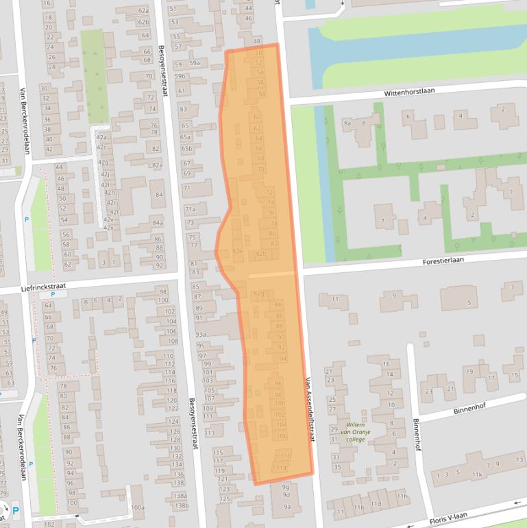 Kaart van postcodegebied 5141BX.