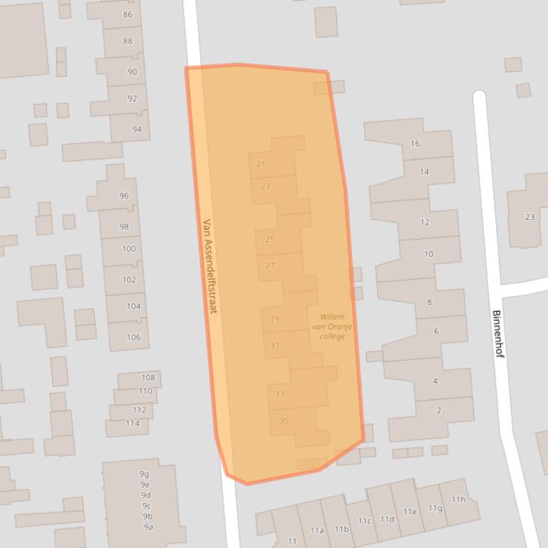Kaart van postcodegebied 5141BZ.