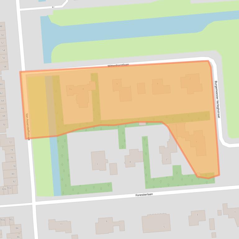 Kaart van postcodegebied 5141CA.