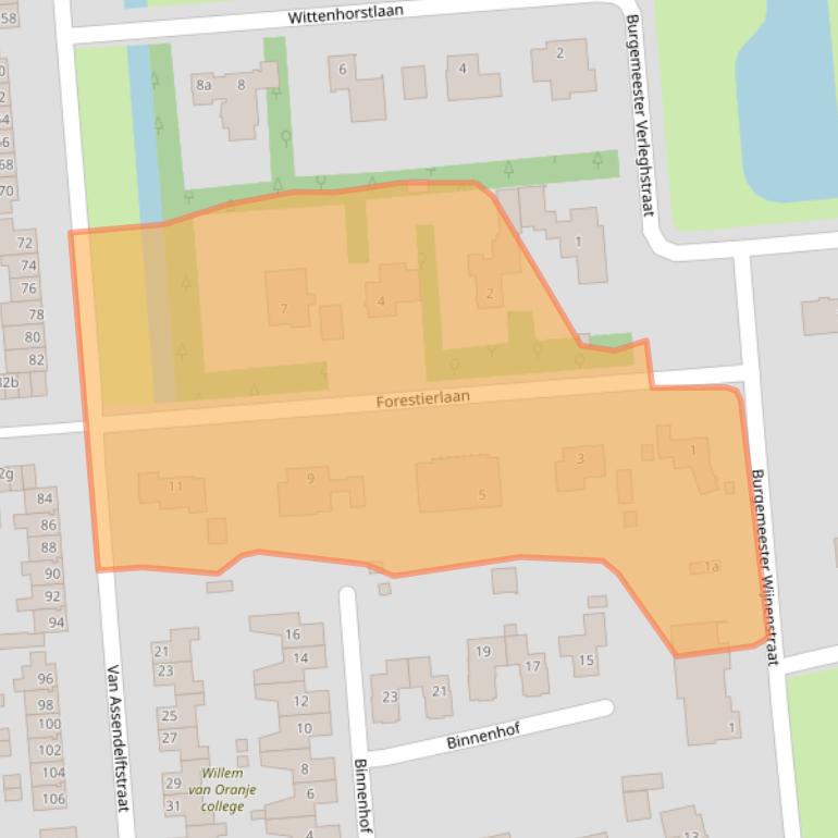 Kaart van postcodegebied 5141CB.