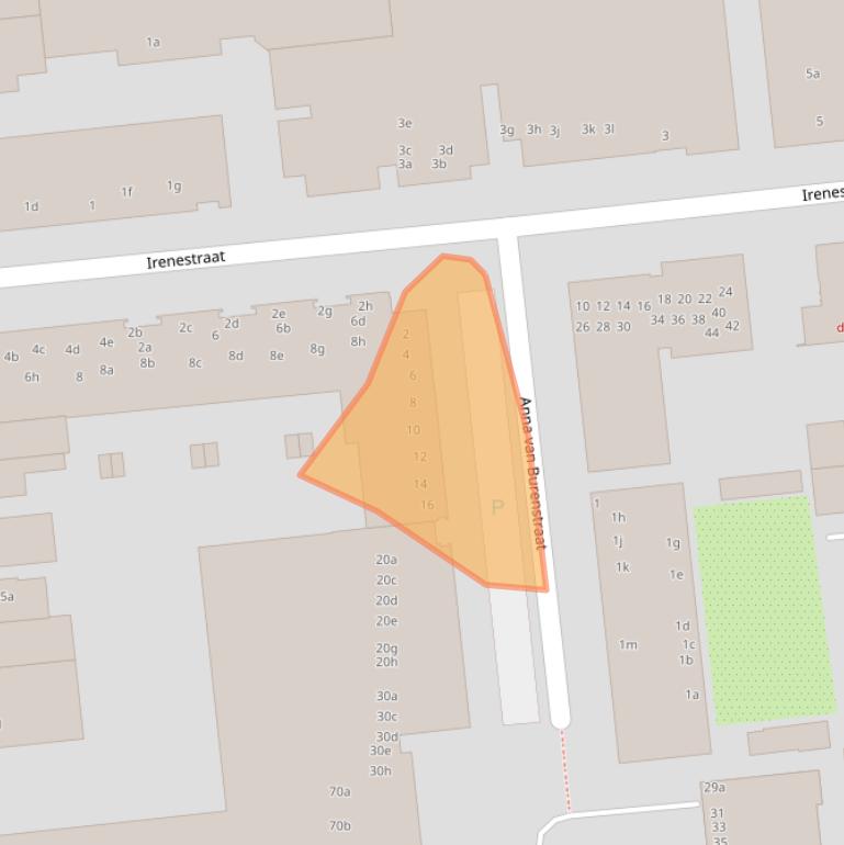 Kaart van postcodegebied 5141DG.