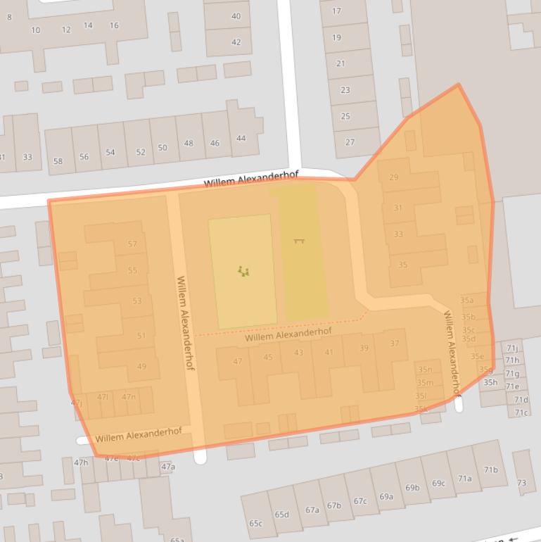 Kaart van postcodegebied 5141DJ.