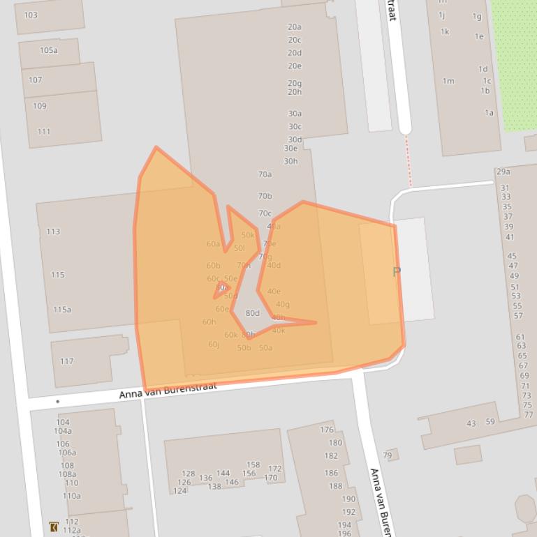 Kaart van postcodegebied 5141DP.