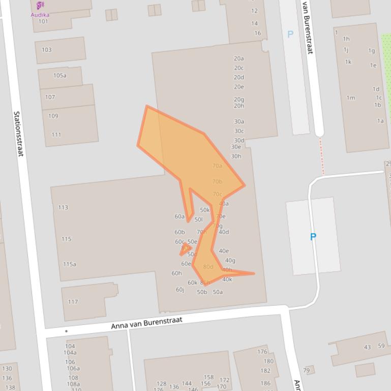 Kaart van postcodegebied 5141DR.