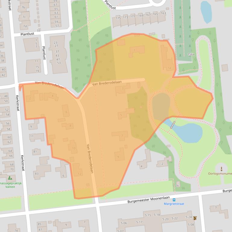 Kaart van postcodegebied 5141EL.