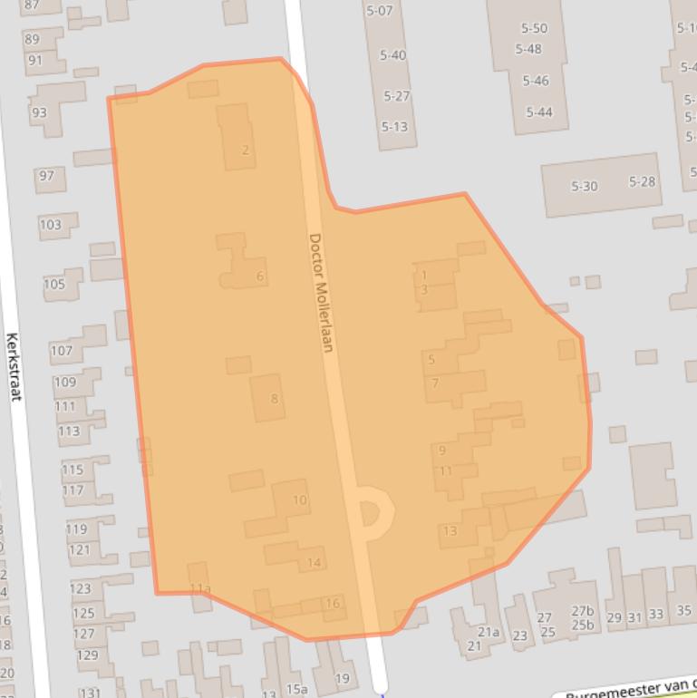 Kaart van postcodegebied 5141EM.