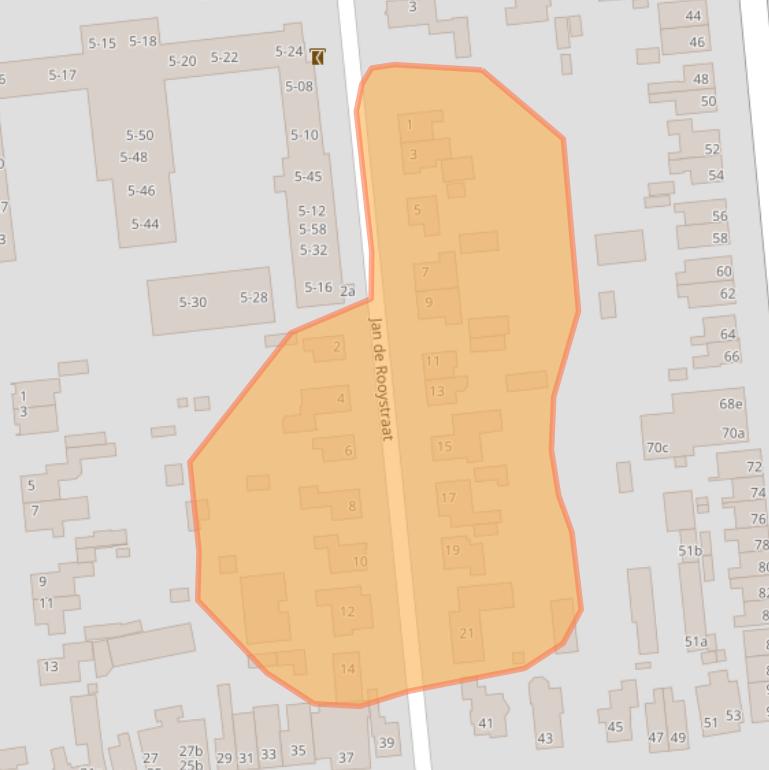 Kaart van postcodegebied 5141EN.