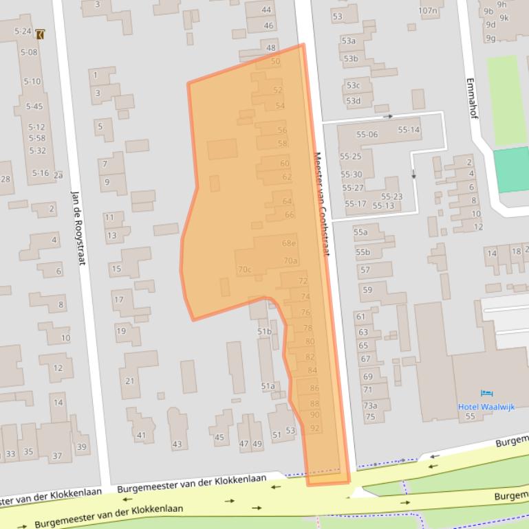Kaart van postcodegebied 5141ET.
