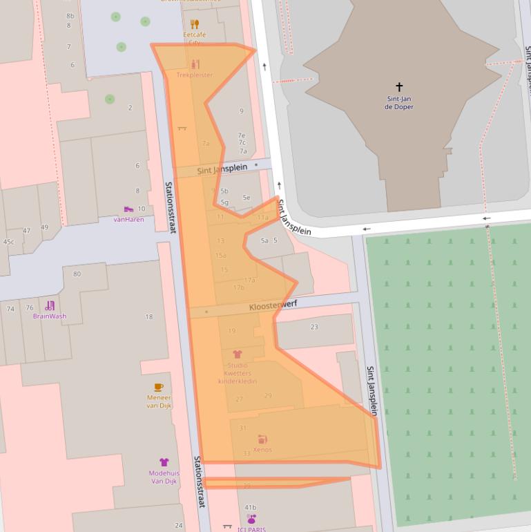 Kaart van postcodegebied 5141GB.