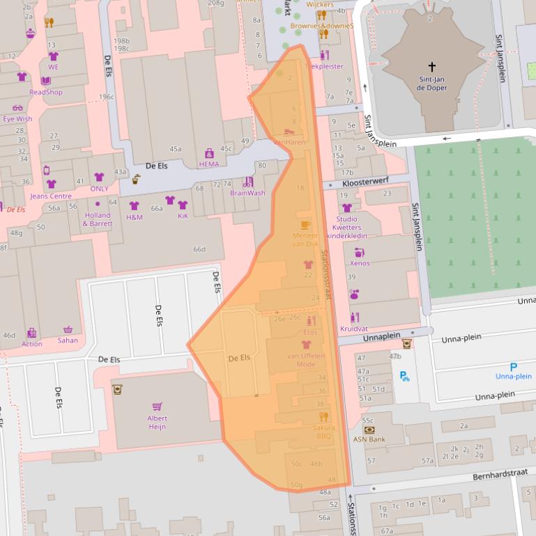 Kaart van postcodegebied 5141GE.