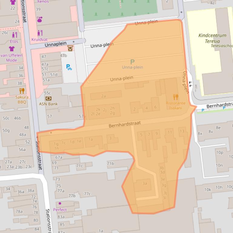 Kaart van postcodegebied 5141GK.