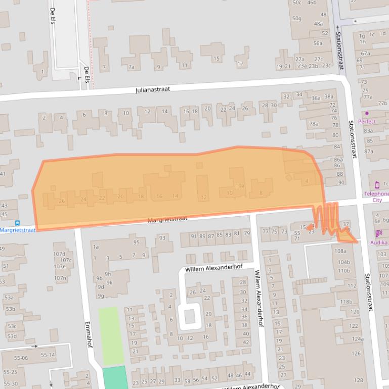 Kaart van postcodegebied 5141GM.