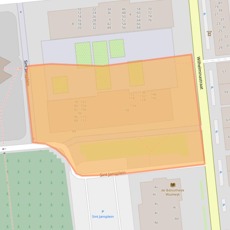Kaart van postcodegebied 5141GT.