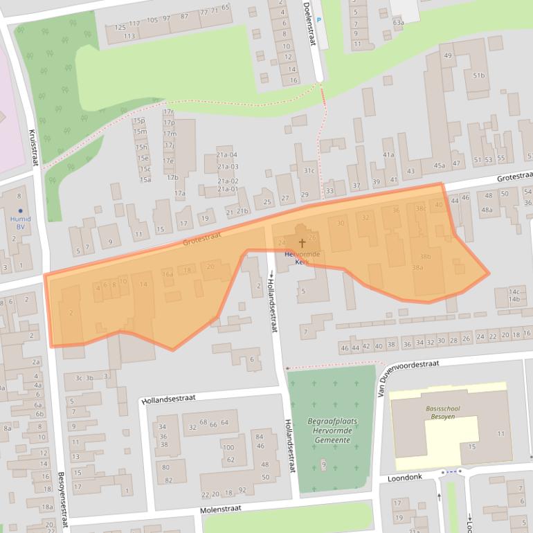 Kaart van postcodegebied 5141HA.