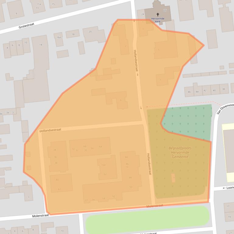 Kaart van postcodegebied 5141HG.