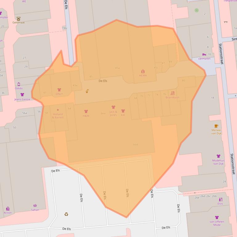 Kaart van postcodegebied 5141HN.