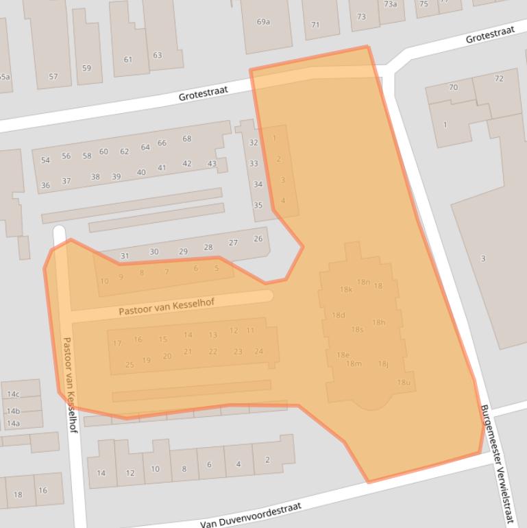 Kaart van postcodegebied 5141HS.