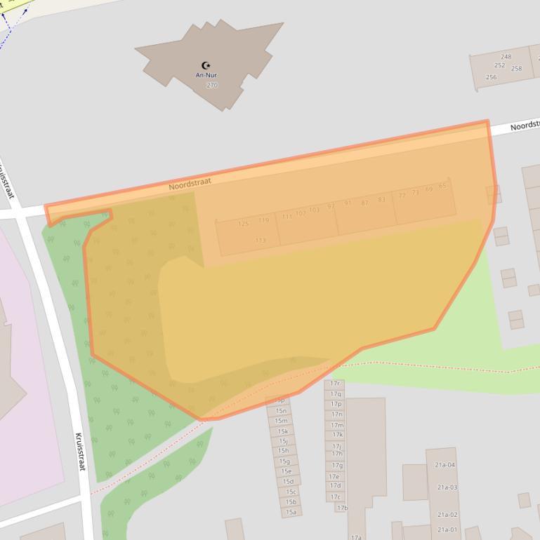 Kaart van postcodegebied 5141JB.