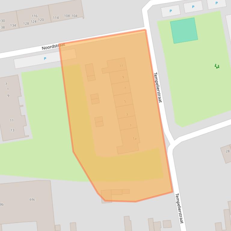 Kaart van postcodegebied 5141JK.