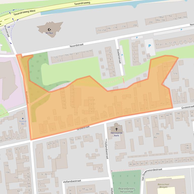 Kaart van postcodegebied 5141JM.