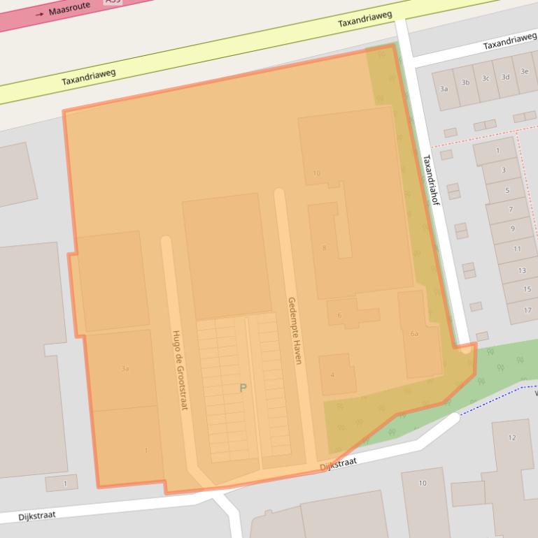 Kaart van postcodegebied 5141JW.