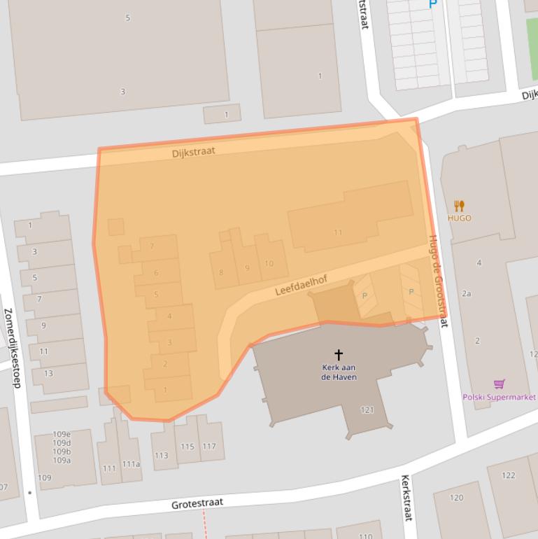 Kaart van postcodegebied 5141JX.