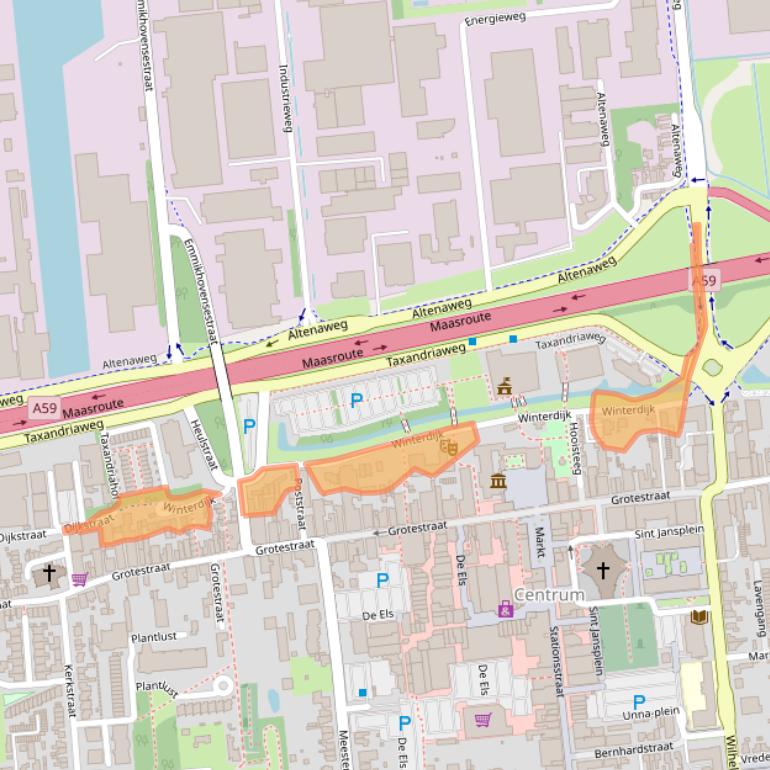 Kaart van postcodegebied 5141KE.