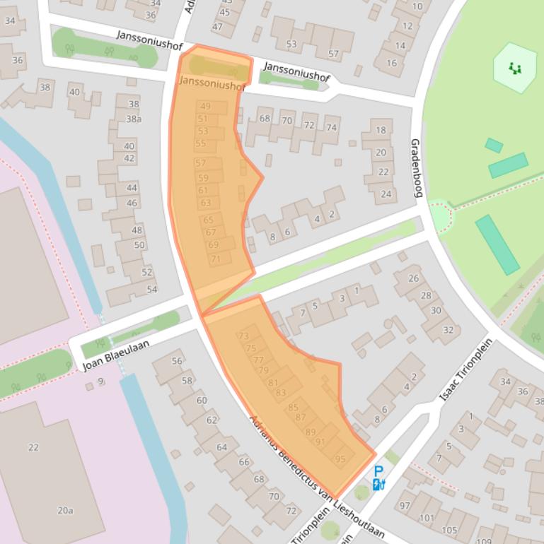 Kaart van postcodegebied 5141MJ.