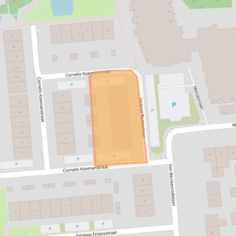 Kaart van postcodegebied 5141MZ.