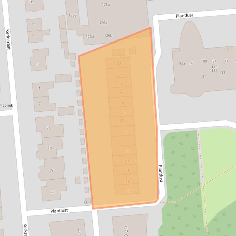 Kaart van postcodegebied 5141SL.