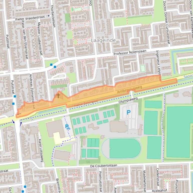 Kaart van postcodegebied 5142AA.