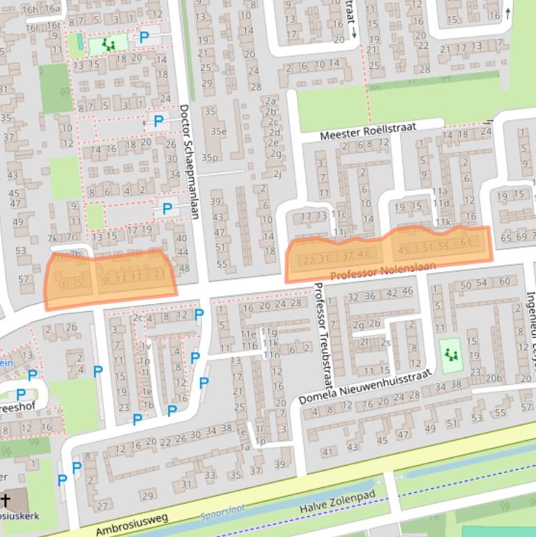Kaart van postcodegebied 5142AE.