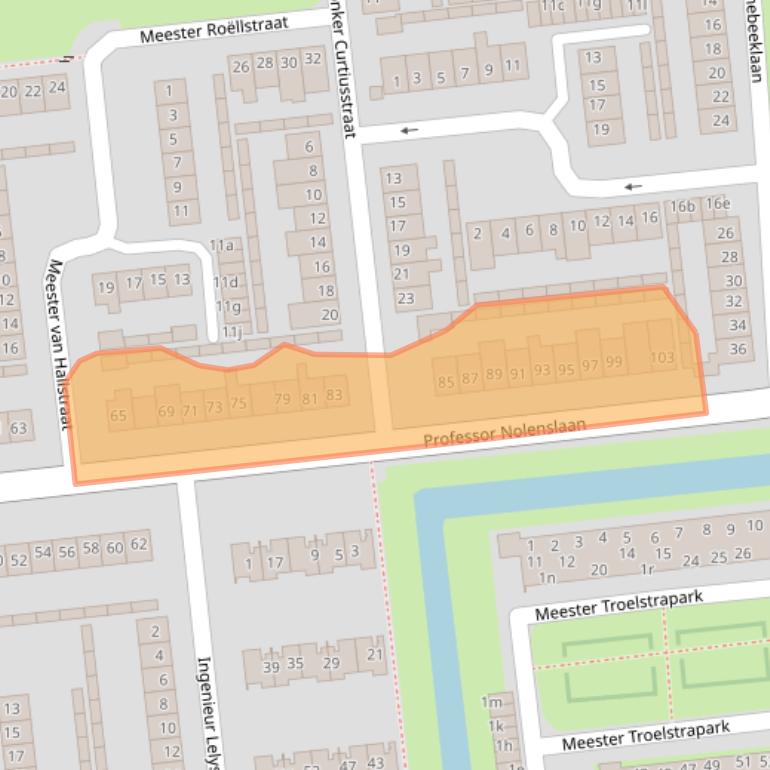Kaart van postcodegebied 5142AG.