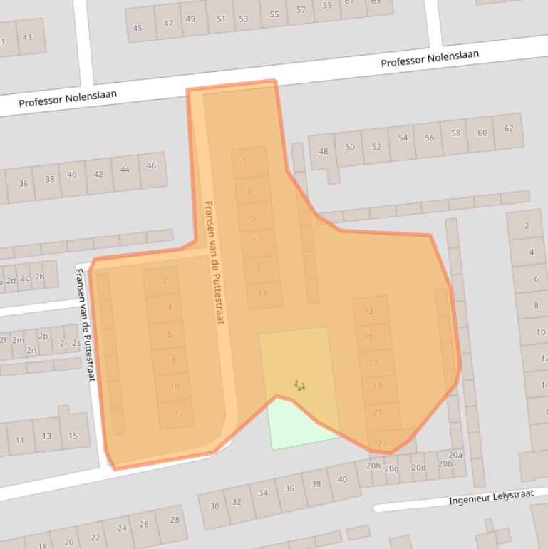 Kaart van postcodegebied 5142AL.