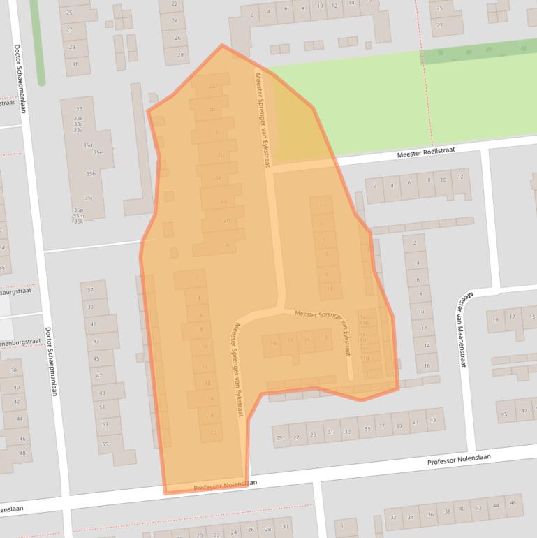 Kaart van postcodegebied 5142AS.
