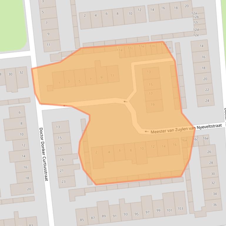 Kaart van postcodegebied 5142BB.