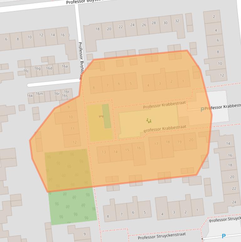 Kaart van postcodegebied 5142CL.