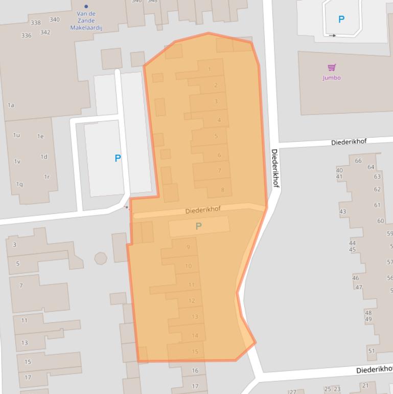 Kaart van postcodegebied 5142CT.
