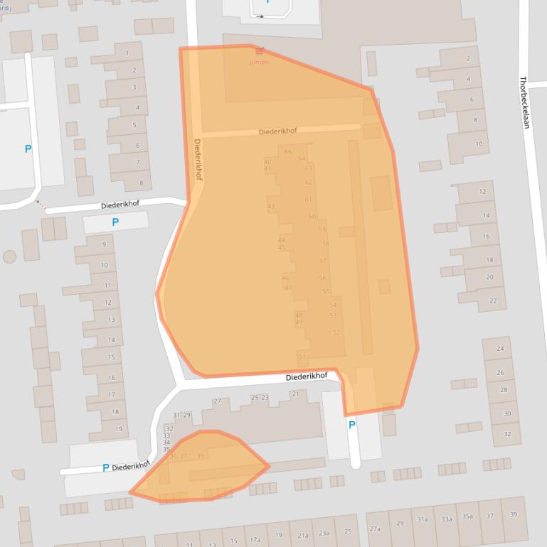 Kaart van postcodegebied 5142CW.