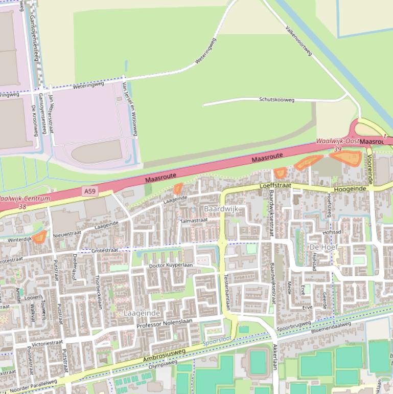 Kaart van postcodegebied 5142EA.