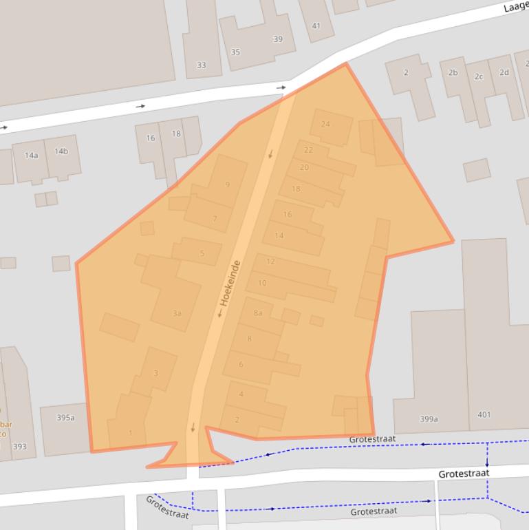 Kaart van postcodegebied 5142ED.