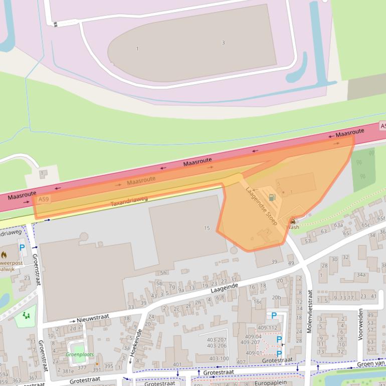 Kaart van postcodegebied 5142EK.