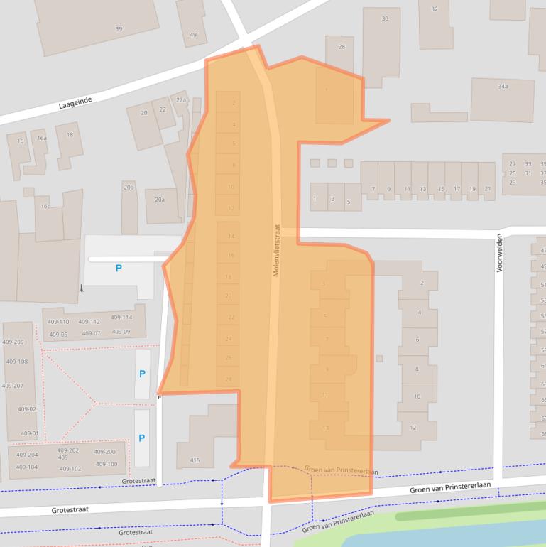 Kaart van postcodegebied 5142EL.