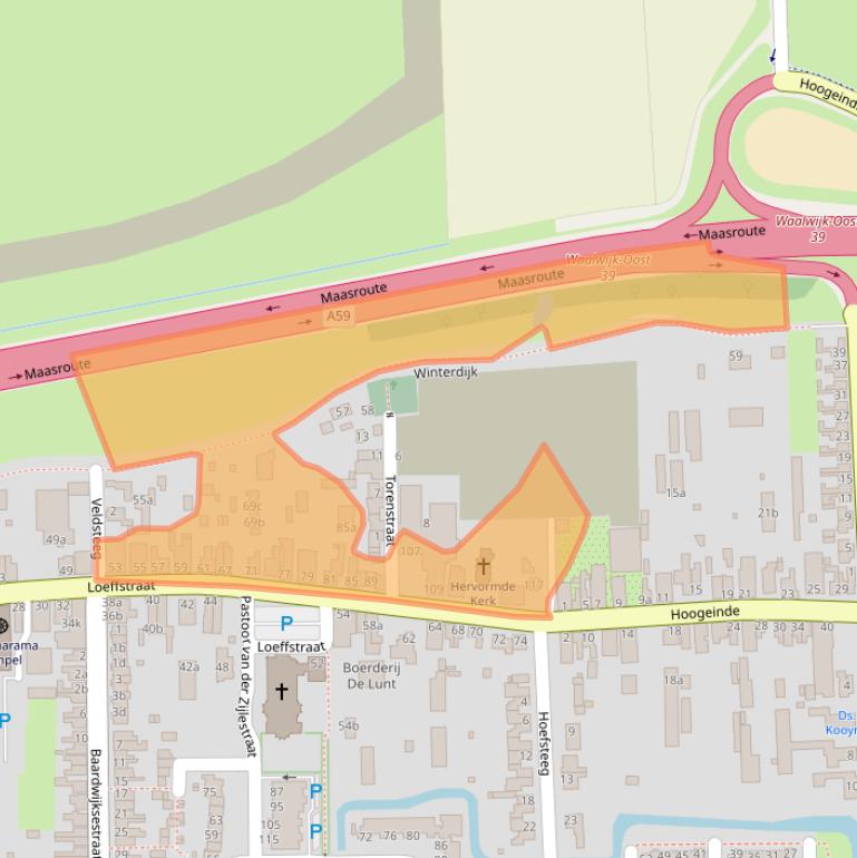 Kaart van postcodegebied 5142EP.