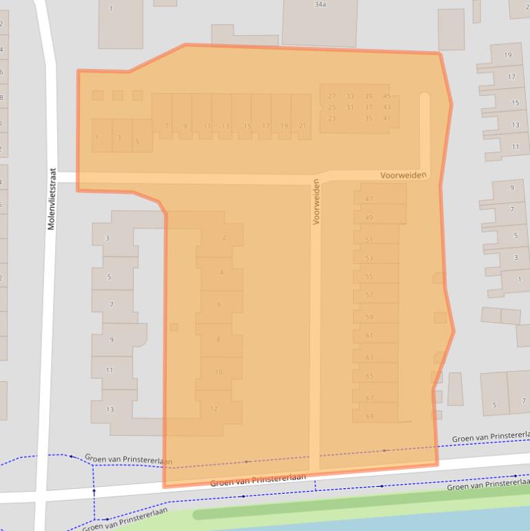 Kaart van postcodegebied 5142EX.