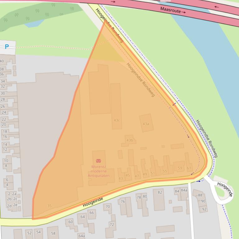 Kaart van postcodegebied 5142GB.