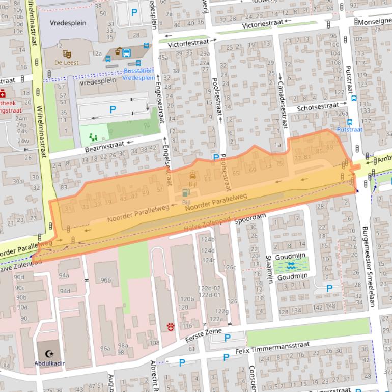 Kaart van postcodegebied 5142GZ.