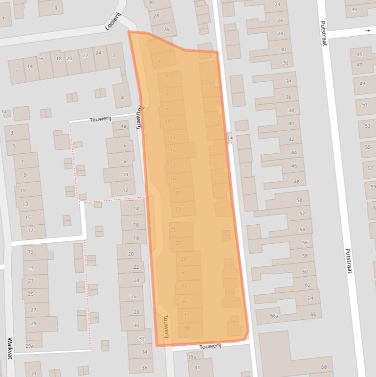 Kaart van postcodegebied 5142HH.