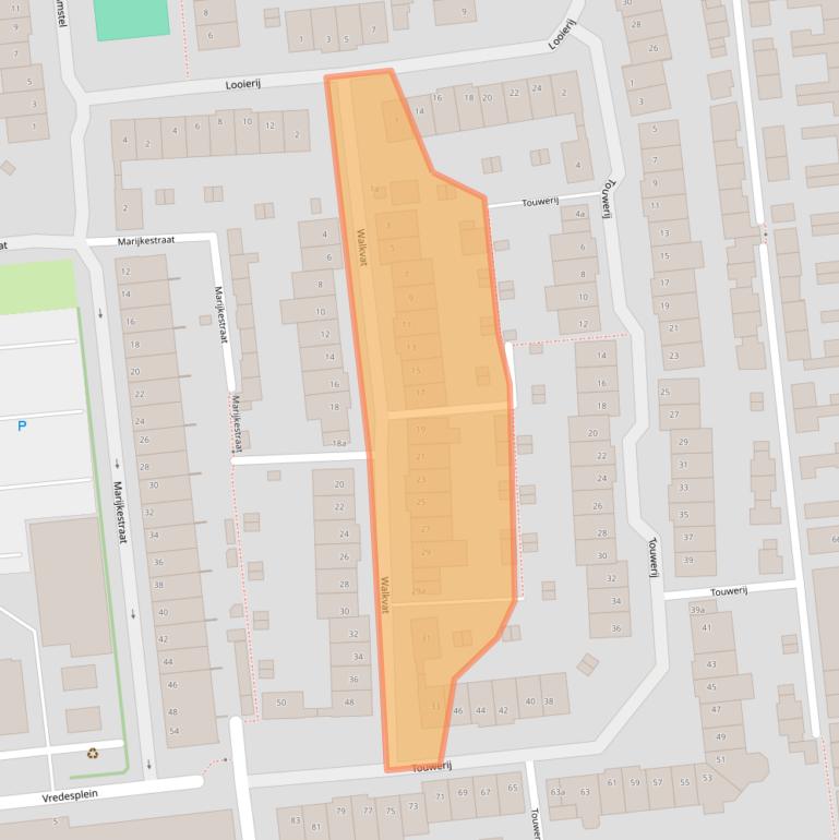 Kaart van postcodegebied 5142HL.