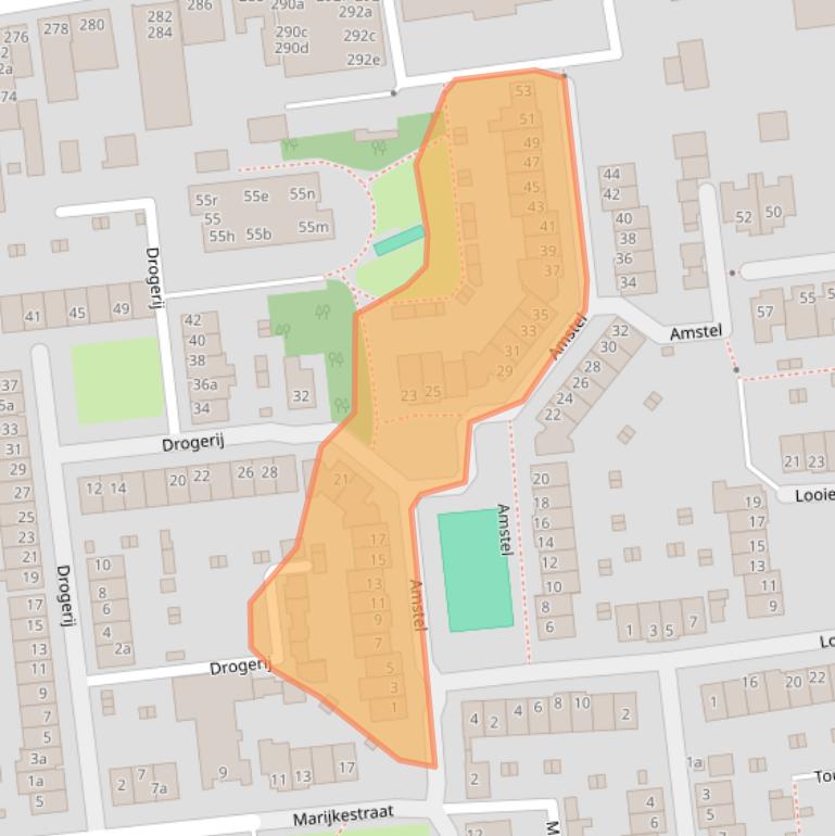 Kaart van postcodegebied 5142HR.